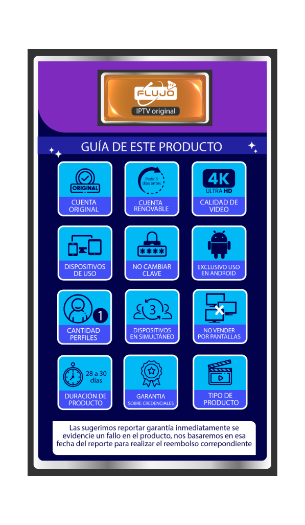 IPTV FLUJO TV 1MES ORIGINAL - Imagen 2